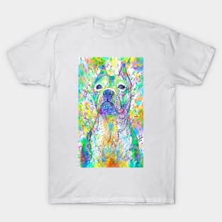 PIT BULL watercolor and ink portrait .1 T-Shirt